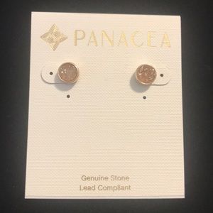 Panacea Champagne Druzy Stud Earrings